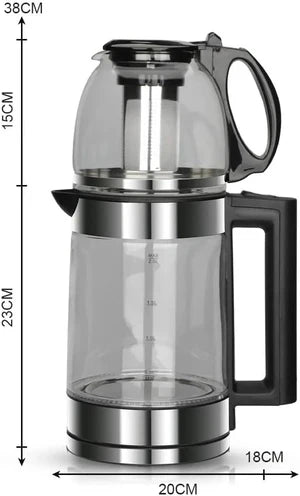 2-in-1 Multi-Functional Electric Kettle | 2.0L Fast Boil & Cooking Kettle | Safety Auto Shut-Off