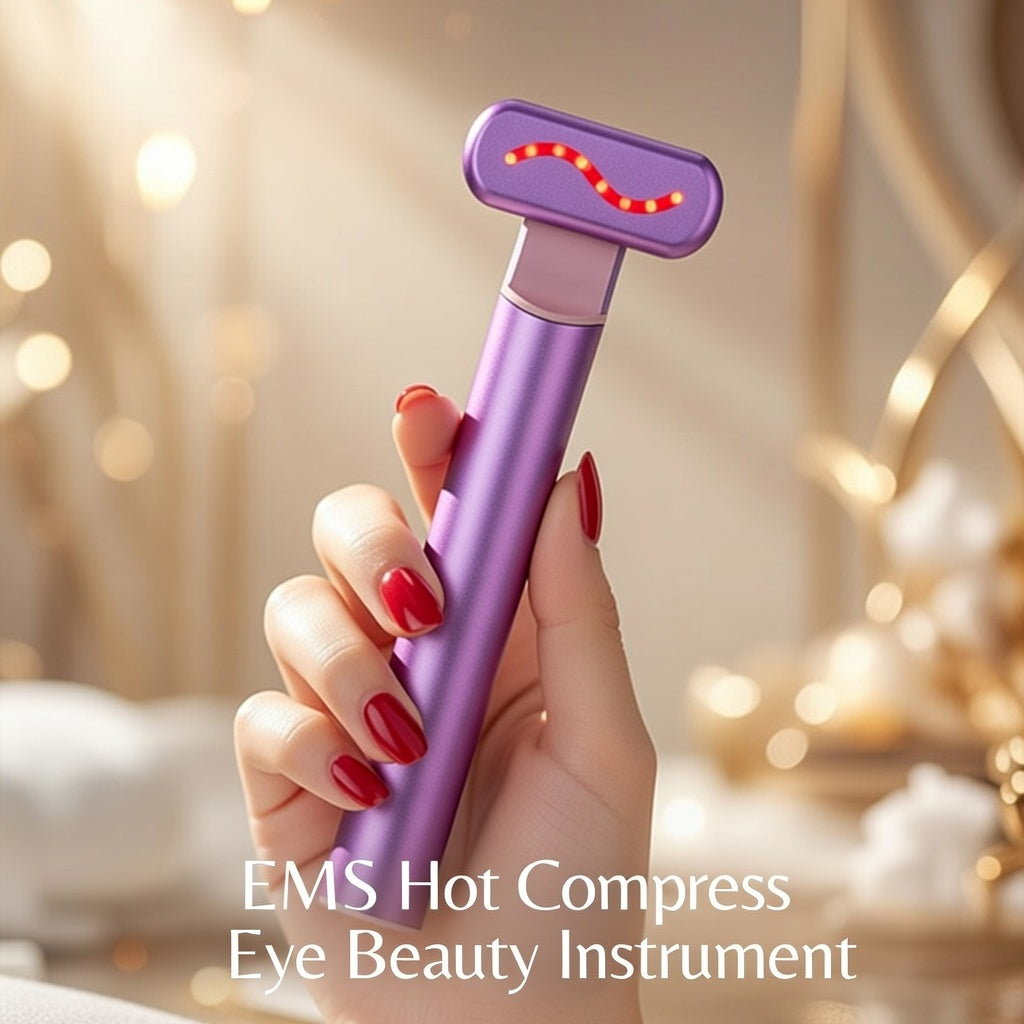 “EMS Hot Compress Eye Beauty Instrument – RF Vibrating Eye Massager”
