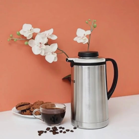 Vacuum Coffee Pot 1L | Insulated Hot & Cold Beverage Thermos | Leak-Proof & Easy-Pour Design | Modern Kitchen Essential