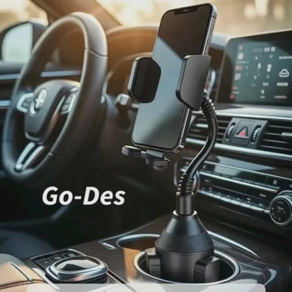 Go-Des GD-HD766 Car Cup Mount Phone Holder | 360° Adjustable Universal Fit