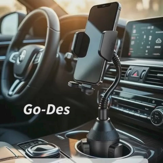 Go-Des GD-HD766 Car Cup Mount Phone Holder | 360° Adjustable Universal Fit