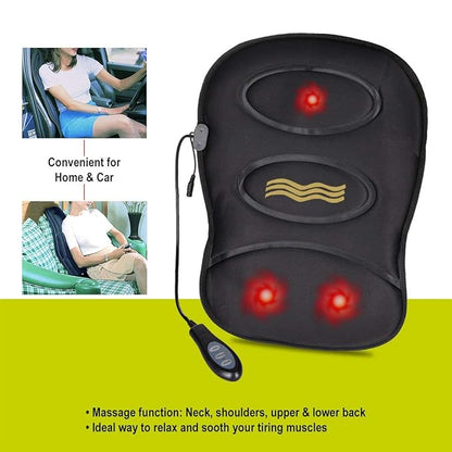 “Robotic Cushion Massage Mini – Portable Heated Back & Neck Massager”