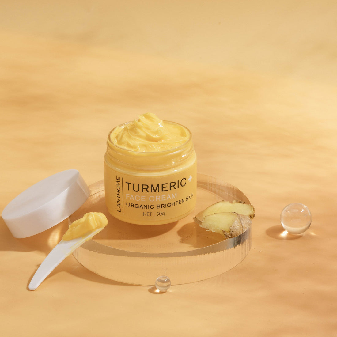 Turmeric Skin Care Set – Cream 50g + Essential Oil 30ml | Brightening, Hydrating & Nourishing Skincare