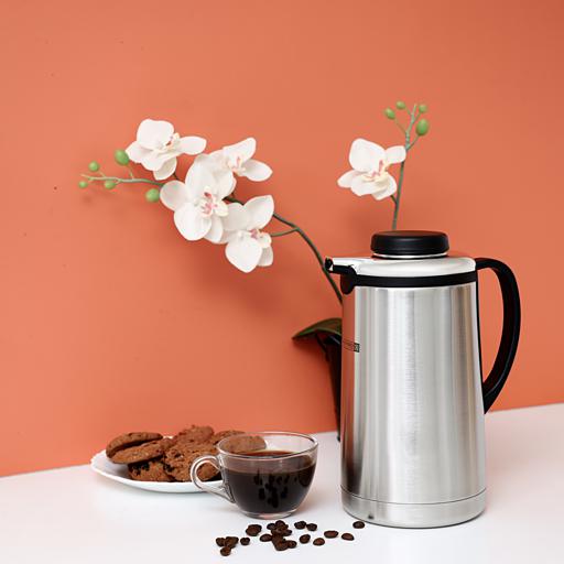 Vacuum Coffee Pot 1L | Insulated Hot & Cold Beverage Thermos | Leak-Proof & Easy-Pour Design | Modern Kitchen Essential